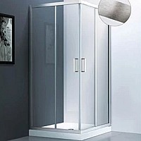 Душевой уголок Veconi Rovigo RV-83 90x90 RV83-90-01-C5 Брашированный алюминий