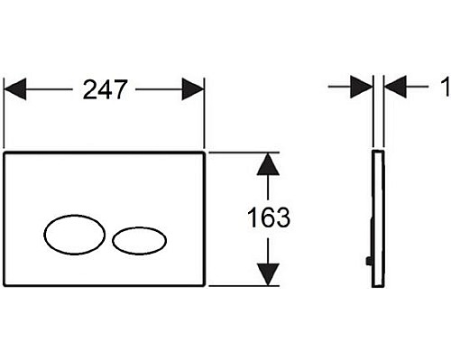 Клавиша смыва Creavit Drop GP2007.00 Бронза