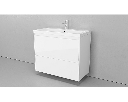 Тумба под раковину Velvex Klaufs 90 tpKLA.90.2Y-616.216 подвесная Белая