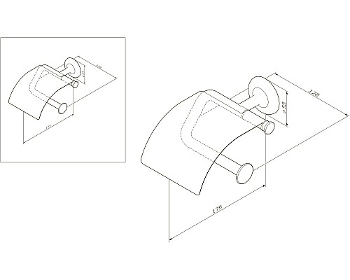 Держатель для туалетной бумаги AM.PM Like A80341500 55 мм