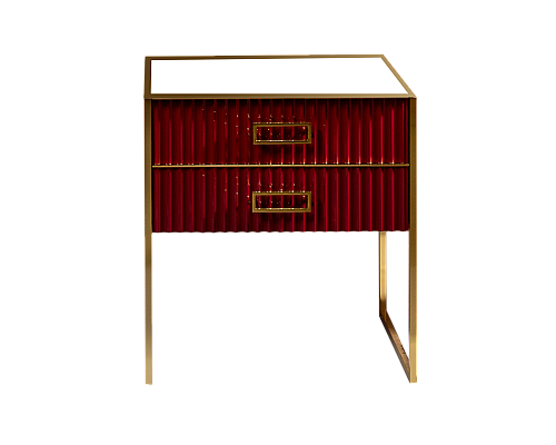 Тумба Armadi Art Monaco 80см h84см бордо глянец золото под раковину моноблок