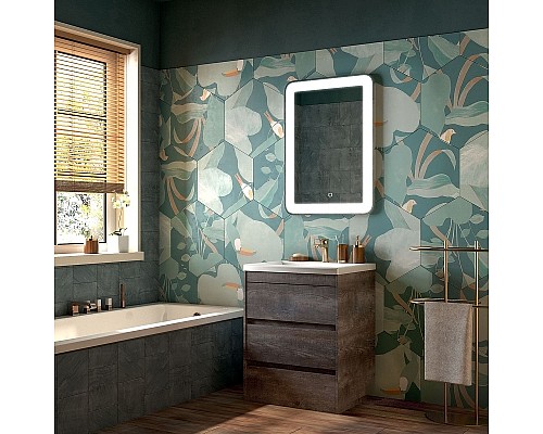 Тумба под раковину Art&Max Family-580-3C-PIA-PE Бетон Экзотик