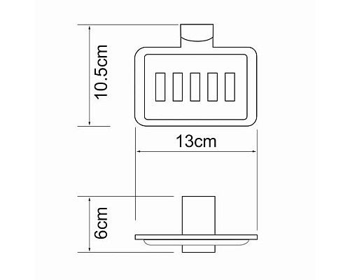 Мыльница решетка WasserKRAFT K-5069