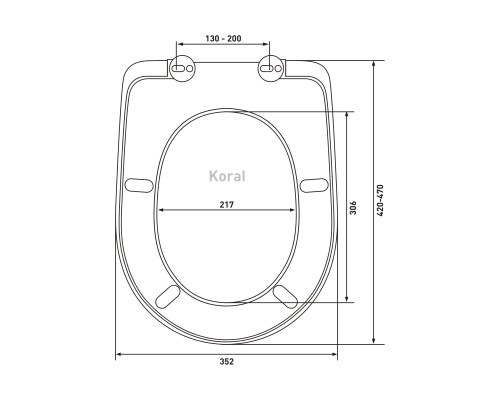 Сиденье для унитаза BERGES Koral A