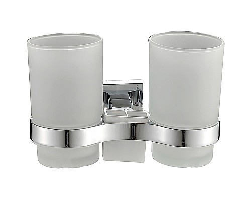 Стакан для зубных щеток Haiba HB8608 двойной Хром