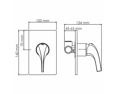 Гигиенический душ со смесителем WasserKRAFT А71097 Золото