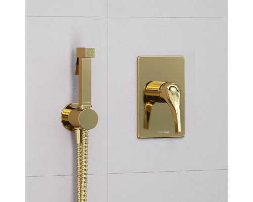 Гигиенический душ со смесителем WasserKRAFT А71097 Золото