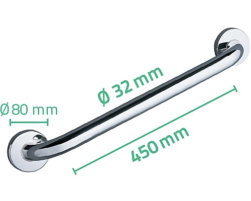 Поручень Ridder Assistent А00145001 Хром