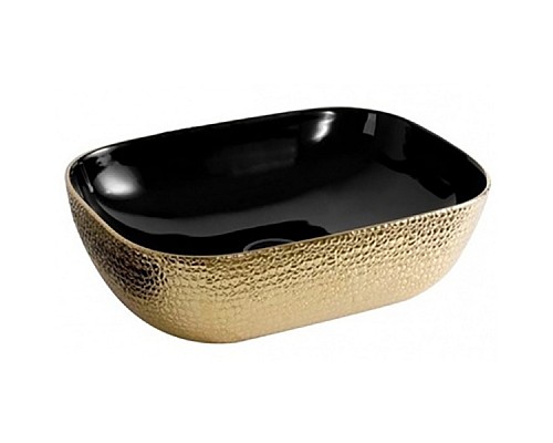 Раковина-чаша CeramaLux 46 D1333H022 Черная Золотая