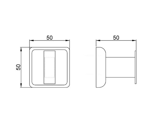 Крючок Nofer Classic 09016.B Нержавеющая сталь глянцевая