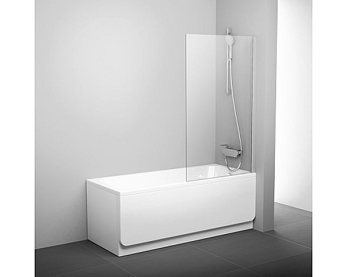 Шторка для ванны Ravak PVS1 79840U00Z1 80 сатин прозрачный