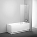 Шторка для ванны Ravak PVS1 79840U00Z1 80 сатин прозрачный