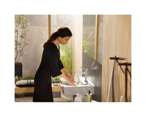 Смеситель для раковины Hansgrohe Metropol однорычажный черный