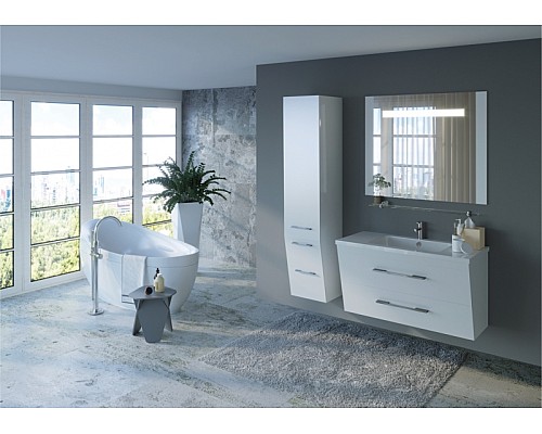 Зеркало Bellezza Берта 90 4610715050014 с подсветкой Белое