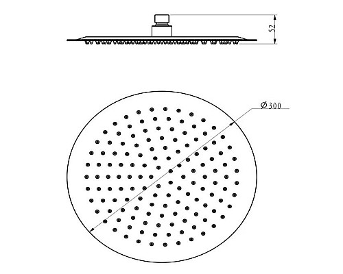 Верхний душ Bien ультратонкий BD34027106