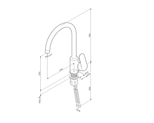 Смеситель для кухни AM.PM Like F8007111