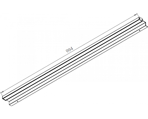 Светильник De Aqua Алюминиум 100 261782 Серебро