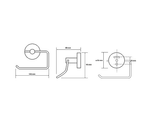 Держатель туалетной бумаги Bemeta Sablo 160112042 Золото матовое
