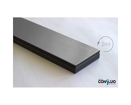 Душевой лоток Pestan Confluo Frameless Line 450 Black Glass 13701202