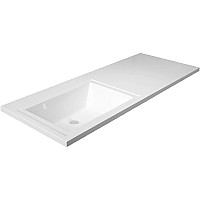 Раковина Эстет Даллас 115 L ФР-00001936 над стиральной машиной Белая