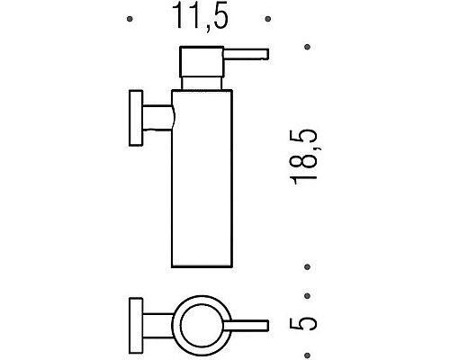 Дозатор для жидкого мыла Colombo Design Plus W4981.HPS1 Zirconium