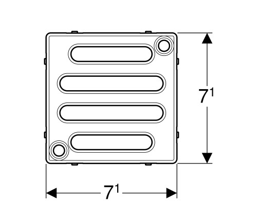 Решетка GEBERIT 154.310.00.1