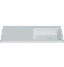 Раковина над стиральной машиной Madera Kamilla 130, правая