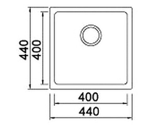 Кухонная мойка Seaman Eco Roma SMR-4444A.A Нержавеющая сталь