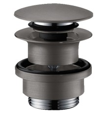 Донный клапан Hansgrohe click-clack Шлифованный черный хром