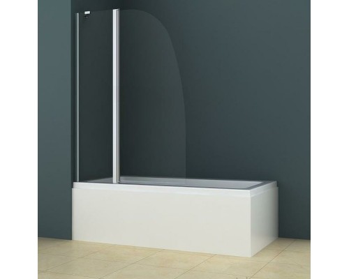 Шторка на ванну Azario Boston 100х140 AZ-142 профиль Хром стекло прозрачное