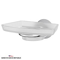 Держатель с мыльницей (матовый хрусталь; хром) FBS VIZ 010 