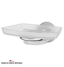 Держатель с мыльницей (матовый хрусталь; хром) FBS VIZ 010 