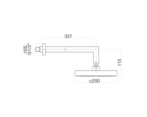 Верхний душ Webert AC0840010 золото