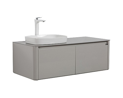 Комплект мебели для ванной Black&White Universe U915.1200 L 120 L 9151200L подвесной Glossy light grey