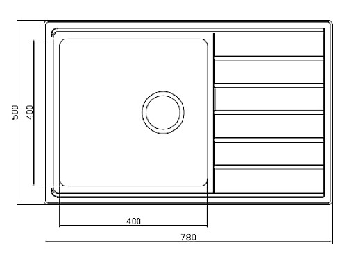 Кухонная мойка Seaman Eco Roma SMR-7850A.0 Нержавеющая сталь
