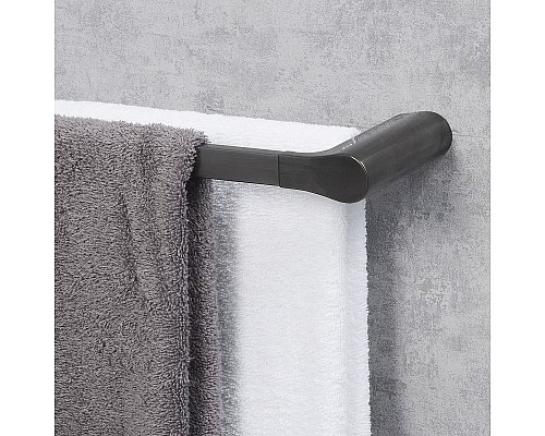 Полотенцедержатель WasserKRAFT Wiese K-8940 двойной Оружейная сталь