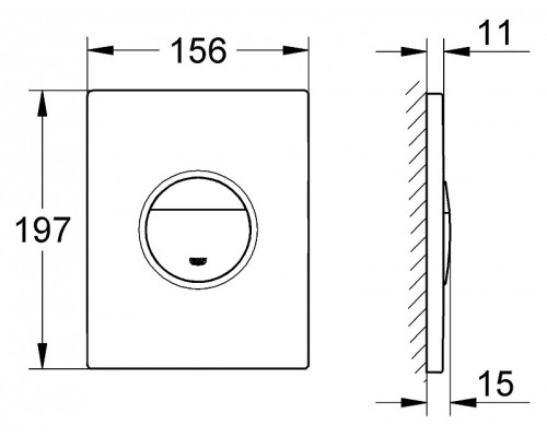 Накладная панель Grohe 38765000