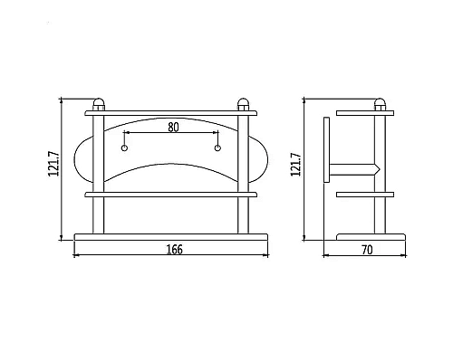 Держатель для зубных щеток Haiba HB102 Хром