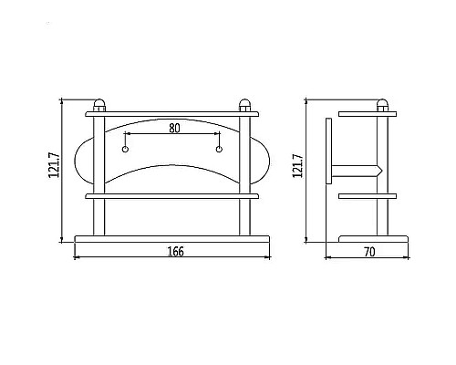 Держатель для зубных щеток Haiba HB102 Хром