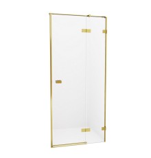 Душевая дверь NEW TRENDY AVEXA GOLD BRUSHED 90x200 (брашированное золото)