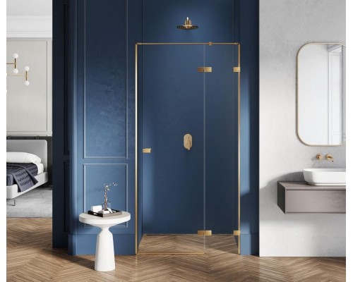 Душевая дверь NEW TRENDY AVEXA GOLD BRUSHED 90x200 (брашированное золото)