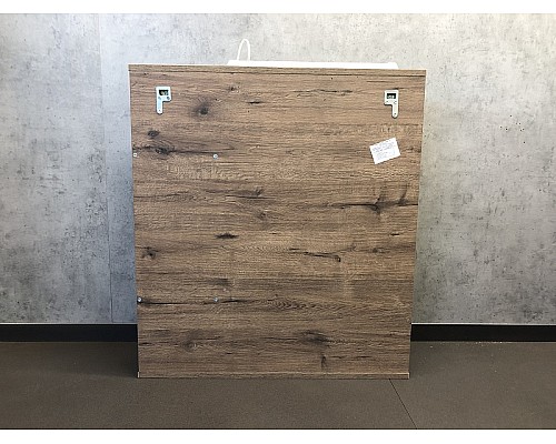 Зеркало со шкафом Comforty Марио 75 00-00004159 с подсветкой Дуб темный