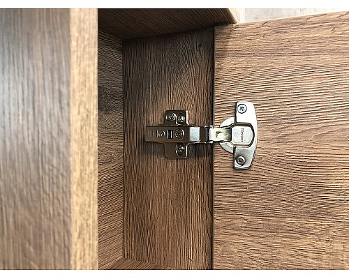 Зеркало со шкафом Comforty Марио 75 00-00004159 с подсветкой Дуб темный