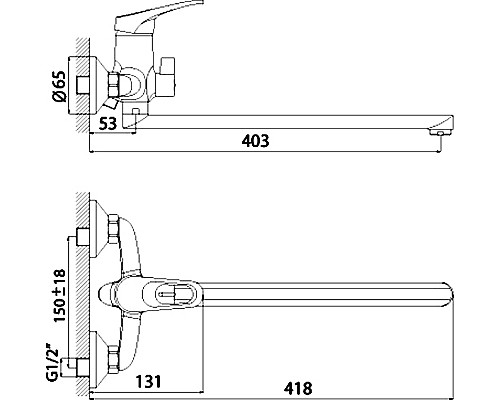 Смеситель для ванны Rossinka B B35-32