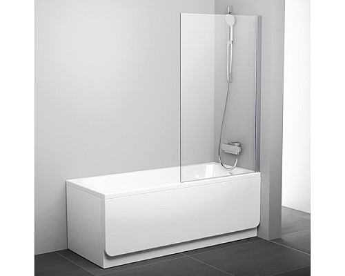 Шторка для ванны Ravak PVS1 79840C00Z1 80 блестящая прозрачный