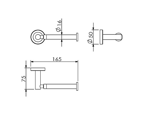 Бумагодержатель без крышки вертикальный LANGBERGER 11043B