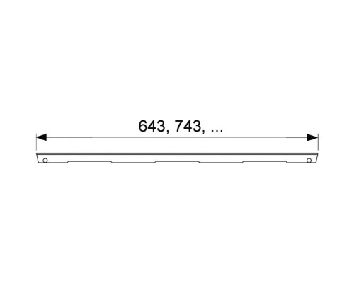 Декоративная решетка TECE drainline basic