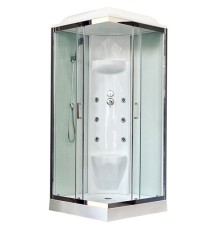 Душевая кабина Royal Bath HP 80х80 с гидромассажем задняя стенка Белая