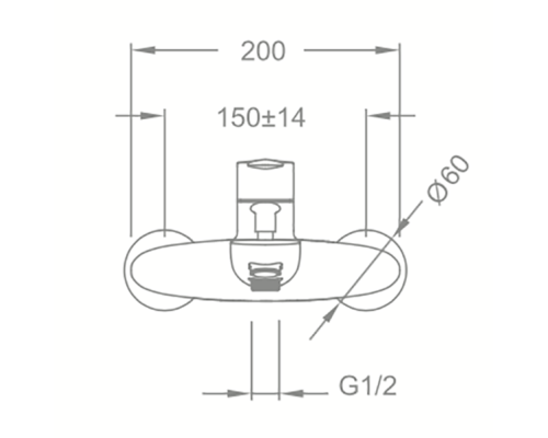 Смеситель для ванны Schein Leaf 48205/8032020 Хром