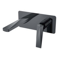 Смеситель для умывальника из стены Shine Gun Metall
